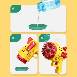 Automatická bublifuková pištoľ Kačička s náplňou