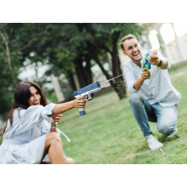 Automatická vodná pištoľ Spray so zásobníkmi ružová