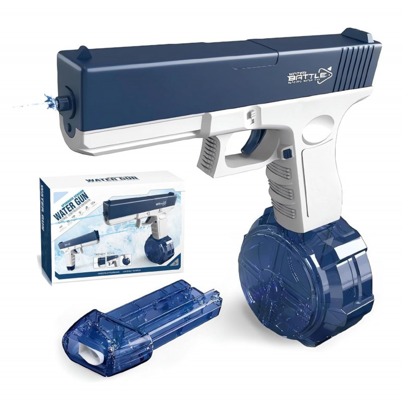 Automatická vodní pistole Glock se zásobníky modrá