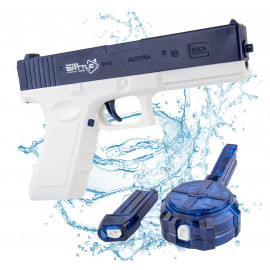 Automatická vodní pistole Glock se zásobníky modrá