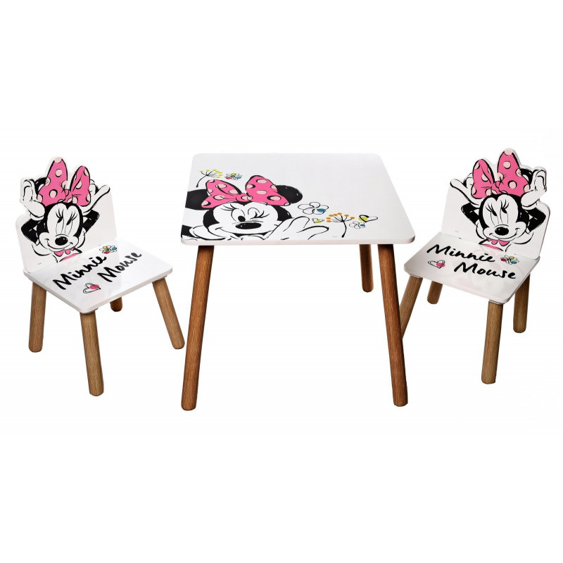 Gyerek asztal székekkel Minie Mouse