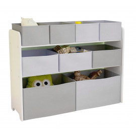 Játéktároló - fehér/szürke