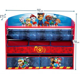 Játéktároló és könyvespolc Mancs Őrjárat - nagy