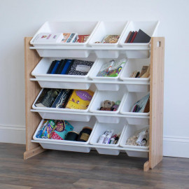 Játéktároló fehér-rózsaszín