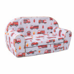 Szétnyitható mini gyerek kanapé - tűzoltók