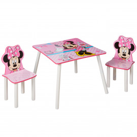Gyerek asztal székekkel Minnie egér