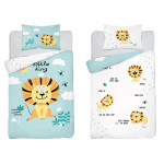 Gyerek bambusz ágyneműhuzat Little King 135x100 cm