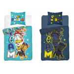 Sötétben világító gyerek ágyneműhuzat Mancs Őrjárat Team 140x200 cm