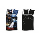 Sötétben világító gyerek ágyneműhuzat Harry Potter 140x200 cm