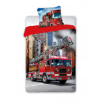 Gyerek ágyneműhuzat Tűzoltóautó 140x200 cm