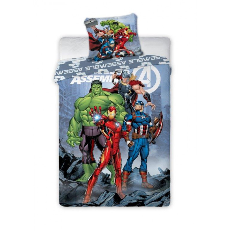Gyerek ágyneműhuzat Avengers Comics 140x200 cm