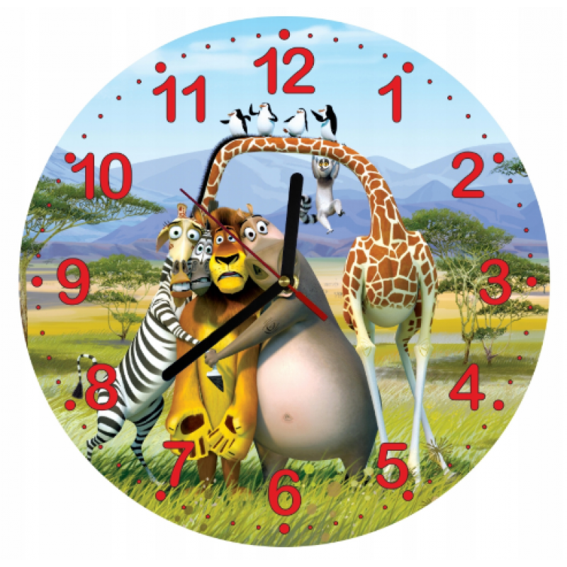 Gyerek falióra Madagaszkár Gyerek falióra Madagaszkár