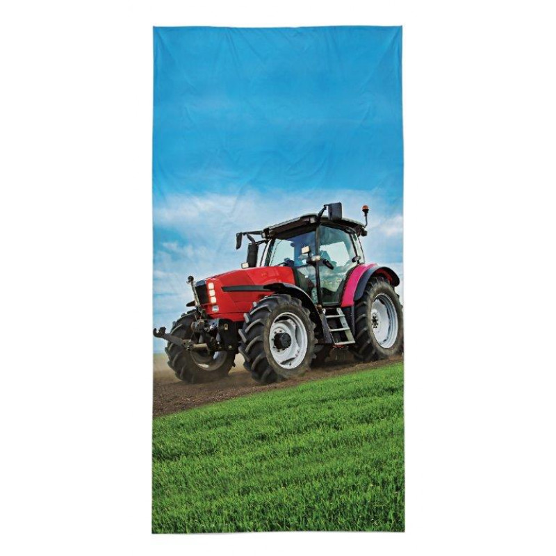 Gyerek törülköző Traktor - piros 140x70 cm Gyerek törülköző Traktor - piros 140x70 cm