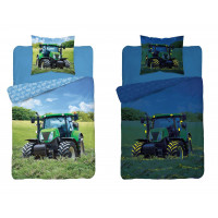 Sötétben világító gyerek ágyneműhuzat Traktor 140x200 cm