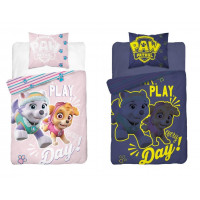 Sötétben világító gyerek ágyneműhuzat Mancs Őrjárat Play 140x200 cm