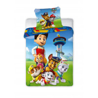 Gyerek ágyneműhuzat Mancs Őrjárat - kék 135x100 cm
