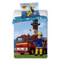 Gyerek ágyneműhuzat Sam, a tűzoltó 135x100 cm