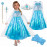  Gyermek Elsa jelmez flitterekkel és kiegészítőkkel 122-128 L