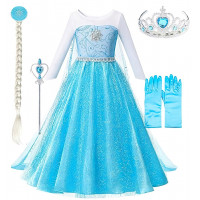 Gyermek Elsa csillag jelmez tartozékokkal 122-128 L