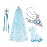Elsa Frozen kiegészítők szettel és fátyollal