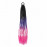 Copánky s gumičkou Crazy braids Pink 60cm