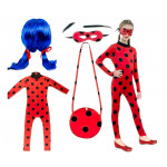 Gyermek katica jelmez parókával és kiegészítőkkel 122-128 méretben Gyermek katica jelmez parókával és kiegészítőkkel 122-128 méretben