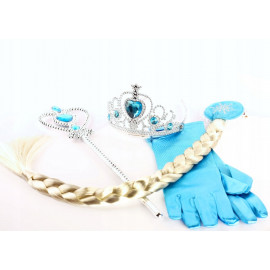 A jégvarázs Elsa ruhája kiegészítőkkel