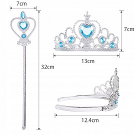 A jégvarázs Elsa ruhája kiegészítőkkel