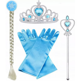 A jégvarázs Elsa ruhája kiegészítőkkel