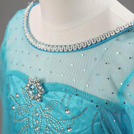 Gyermekruha ELSA prémium hosszú fátyollal és kiegészítőkkel 122-128 L