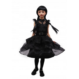 Gyermek szerda jelmez parókával 122-134 L