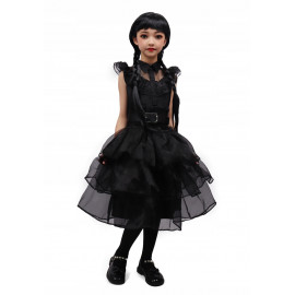 Gyermek Wednesday jelmez parókával 134-146 XL.