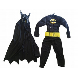 Gyerek szuperhős jelmez Batman maszkkal 116-122 méretben