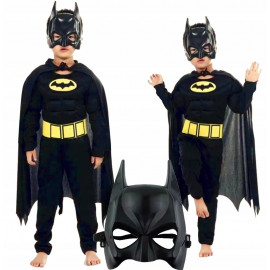 Gyerek szuperhős jelmez Batman maszkkal 116-122 méretben