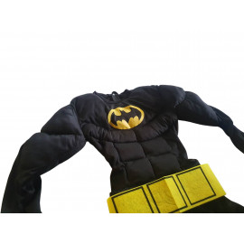 Gyerek szuperhős kosztüm, Batman, izmos, álarcos, 122-128-as méretben.