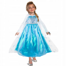  Gyermek Elsa jelmez flitterekkel és kiegészítőkkel 122-128 L