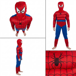 Gyerek Muscle Spiderman jelmez 98-110 S