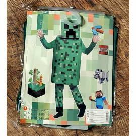 Gyermek Minecraft Creeper jelmez 116-122 cm