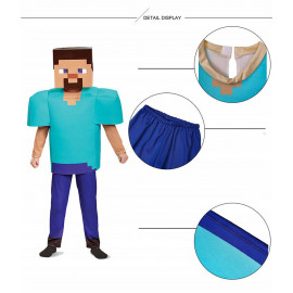 Gyerek Minecraft Steve jelmez 116-122 M