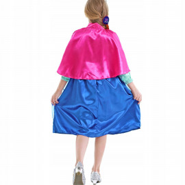 Gyerek jelmez ANNA Jégvarázs parókával 110-116 cm