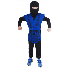 Gyermek jelmez Kék Ninja karddal 116-128 M