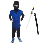 Gyermek jelmez Kék Ninja karddal 116-128 M