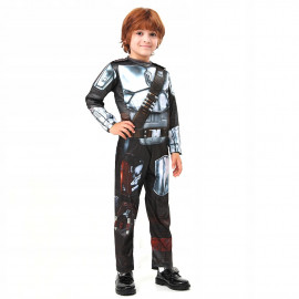 Gyermek Star Wars Mandalorian jelmez maszkkal 98-110 cm Gyermek Star Wars Mandalorian jelmez maszkkal 98-110 cm
