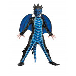 Gyermek Jelmez Kék Sárkány maszkkal 134-146 XL
