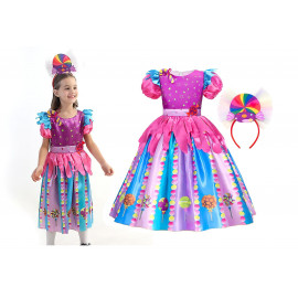 Gyermek jelmez Kis Lány homlokkötővel 110-122 M