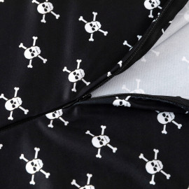 Gyermek jelmez Wednesday csontvázzal és parókával 134-146 XL Gyermek jelmez Wednesday csontvázzal és parókával 134-146 XL