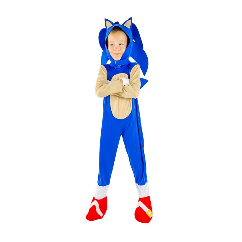 Gyerek Sonic jelmez maszkkal és kesztyűkkel 122-128 M Gyerek Sonic jelmez maszkkal és kesztyűkkel 122-128 M