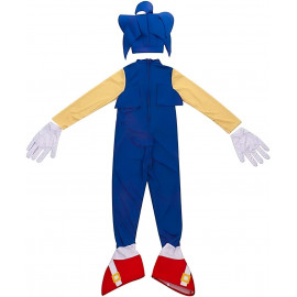 Gyerek Sonic jelmez maszkkal és kesztyűkkel 122-128 M