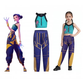 Gyermek Elsa jelmez flitterekkel és kiegészítőkkel 110-116 M