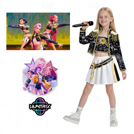 Gyermek Elsa jelmez flitterekkel és kiegészítőkkel 110-116 M